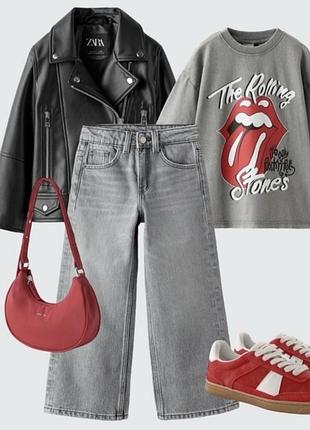 Новинка! стильна шкіряна куртка-косуха zara для дівчинки.