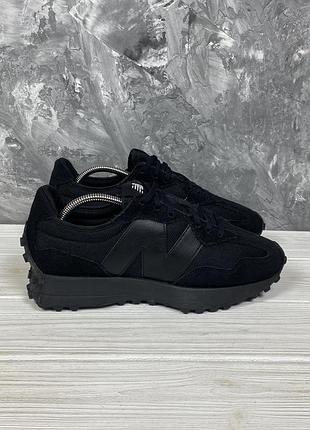 Кроссовки new balance 327 triple black 42/26.5 см