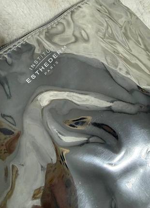 Срібляста дзеркальна косметичка esthederm eau cellulaire 🤍 4