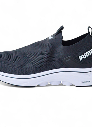 Puma gray white мокасини