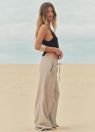 Фактурні штани zara 2