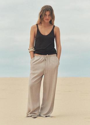 Фактурные брюки zara