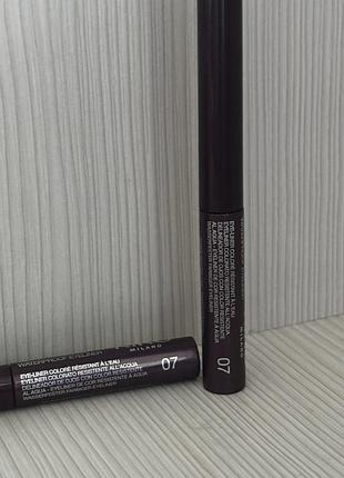 Водостійка кольорова підводка для очей kiko milano super colour waterproof eyeliner, відтінок 07