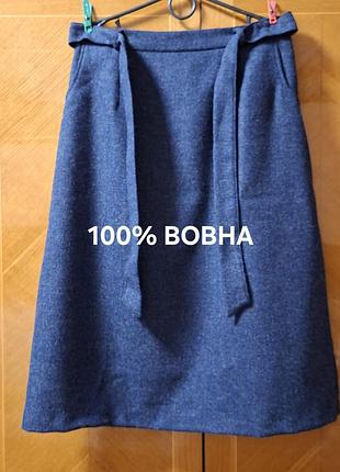 100% шерсть стильная и качественная юбка р.24 от country collection