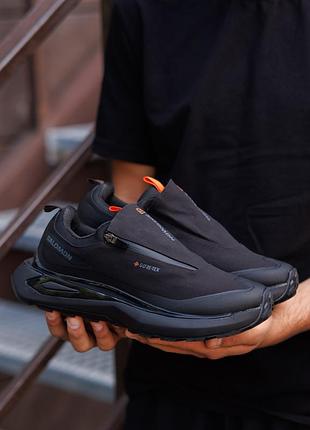 Р.41-45 кроссовки salomon odyssey elmt gore-tex black orange sl034