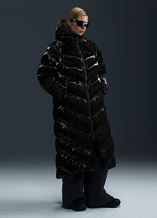 Оригінал! сша! жіночий зимовий пуховик nike sportswear windpuffer therma-fit fv7827-010 новий стан