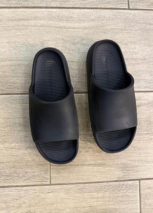 Оригінал nike calm slide black 3