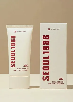 Ksecret seoul 1988 sun : pine tree + ceramide – сонцезахисний крем з екстрактом сосни і керамідами spf50+ pa++++
