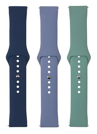 Ремешок 22mm universal silicone button design для samsung/amazfit/huawei cyprus green 2