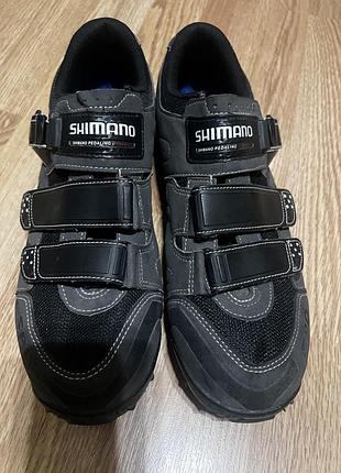 Велотуфли shimano sh-m065 spd + шипы shimano sm-sh56 (стелька 28-28.5 см)