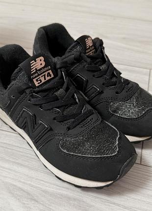 Кросівки new balance 574 (чорні / оригінал)