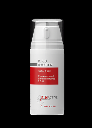 Мультипептидний антивіковий бустер medactive r.p.s. booster peptide & gold 100мл