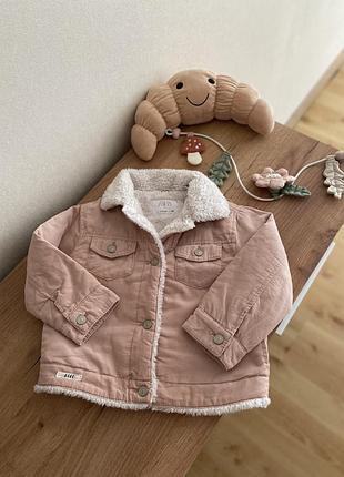 Куртка zara з хутряною підкладкою, 2–3 роки / 98 см