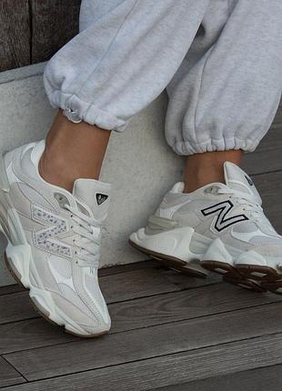 Кроссовки new balance 9060 beige leopard 3