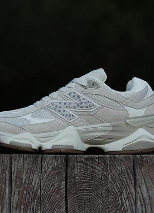 Кроссовки new balance 9060 beige leopard 5
