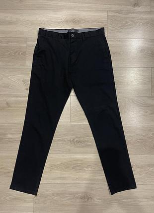 Чоловічі штани чиноси next (slim fit) 34l чорні
