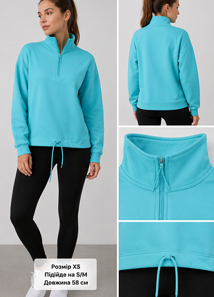 Бирюзовая кофта толстовка helen steele,dunnes stores,xs, подойдут на s/m