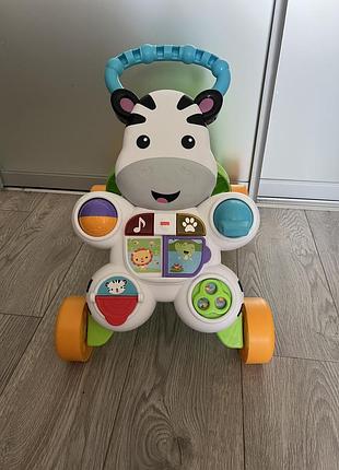 Ходунки-толокар зебра від fisher-price