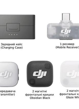 Dji mic mini 2tx + mobile rx + charging case 2