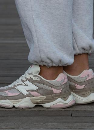 Кроссовки new balance 9060 brown rose