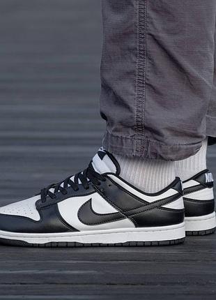 Кроссовки nike sb dunk black white