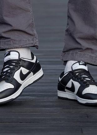 Кроссовки nike sb dunk black white 2