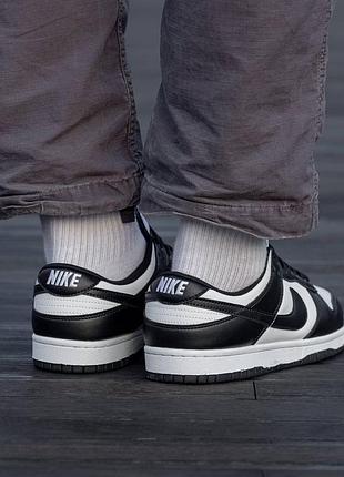 Кроссовки nike sb dunk black white 4
