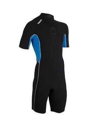 Детский короткий гидрокостюм костюм для дайвинга серфинга купальник decathlon tribord 1,5 мм 13-14 лет