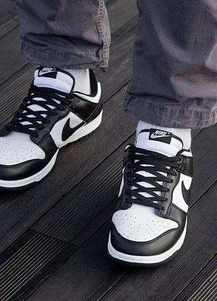 Кросівки nike sb dunk black white 3