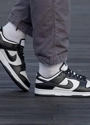 Кросівки nike sb dunk black white 5