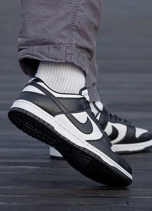 Кросівки nike sb dunk black white 6