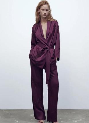 Стильний костюм (піджак / кімоно + штани) zara