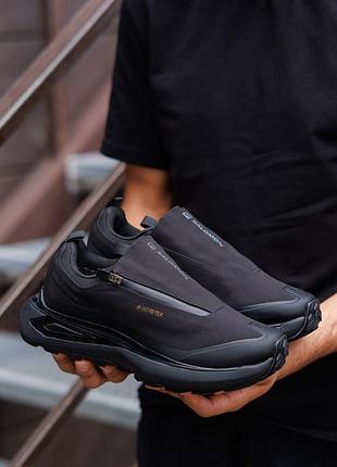 Р.41-45 кроссовки salomon odyssey elmt gore-tex triple black sl032