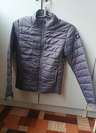 Куртка decathlon quechua дитяча пуховик 12-13 років 160 см фіолетова стьобана демісезонна легка тепла оригінал спортивна туризму підліткова