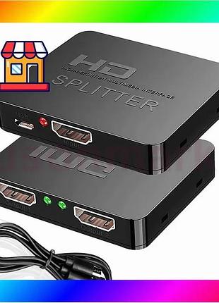 Bs hdmi-сплиттер 1x2 2к best mix — разветвитель на 2 экрана, усилитель сигнала, поддержка 3d, hdcp, ce bas77/n