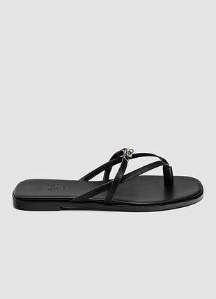 ⭐️ hermes miss sandal black