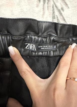 Шкіряні штани zara 4