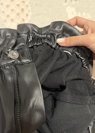Шкіряні штани zara 5