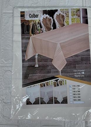 Скатерть турецкая 120х150 см на кухонный стол новая прямоугольная полиэстер 100% практичная водоотталкивающая водостойкая кухонная качественная ухожен