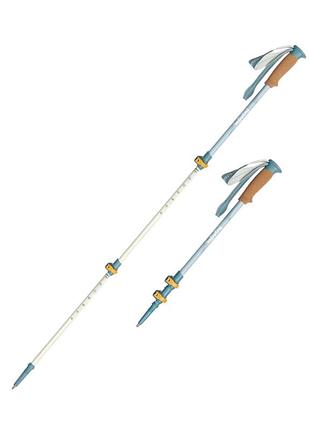 Треккинговая палка naturehike cnk2550ds013, 90-120 см, голубая