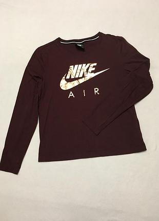 Лонгслив nike air оригинальный бордовый из последних коллекций кофта реглан
