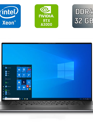 Мобильная рабочая станция б-класс dell precision 5760 / 17" (1920x1080) ips / intel xeon w-11855m (6 (12) ядер по 3.2 - 4.9 ghz) /
