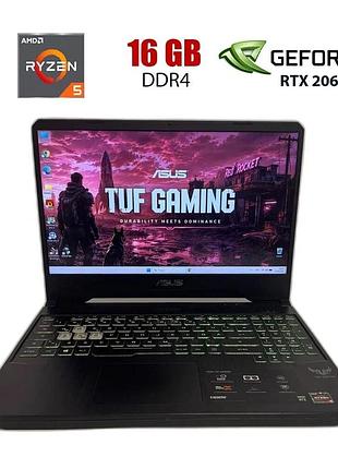 Ігровий ноутбук asus tuf fx505dv / 15.6" (1920x1080) ips / amd ryzen 5 3550h (4 (8) ядер по 2.1 - 3.7 ghz) / 16 gb ddr4 / 512 gb