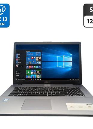 Ноутбук asus vivobook 17 / 17.3" (1600x900) tn / intel core i3-6006u (2 (4) ядра по 2.0 ghz) / 8 gb ddr3 / 120 gb ssd / intel hd