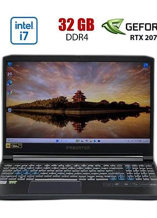 Ігровий ноутбук б-клас acer predator triton 300 n20c3 / 15.6" (1920x1080) ips / intel core i7-10875h (8 (16) ядер по 2.3 - 4.9