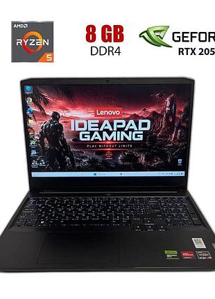 Игровой ноутбук lenovo ideapad gaming 3 15ach6 / 15.6" (1920x1080) ips / amd ryzen 5 5500h (6 (12) ядер по 3.3 - 4.2 ghz) / 8 gb