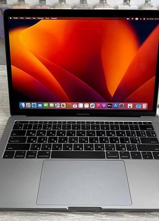 Ноутбук macbook pro 13 space gray 2017 / 13.3" (2560x1600) ips / intel core i5-7360u (2 (4) ядер по 2.3 - 3.6 ghz) / 8 gb ddr3 / 2