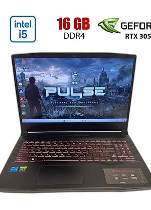 Ігровий ноутбук б-клас msi pulse gl66 11uck / 15.6" (1920x1080) ips / intel core i5-11400h (6 (12) ядер по 2.7 - 4.5 ghz) / 16 gb