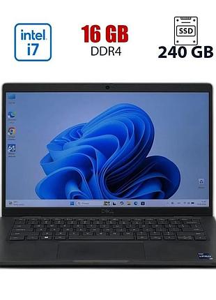 Ноутбук dell latitude 7430 / 14" (1920x1080) ips / intel core i7-1265u (10 (12) ядер по 1.8 - 4.8 ghz) / 16 gb ddr4 / 240 gb ssd /