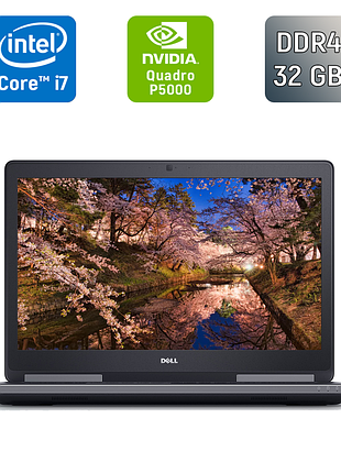 Мобильная рабочая станция dell precision 7720 / 17.3" (1920x1080) ips / intel core i7-6820hq (4 (8) ядра по 2.7 - 3.6 ghz) / 32 gb